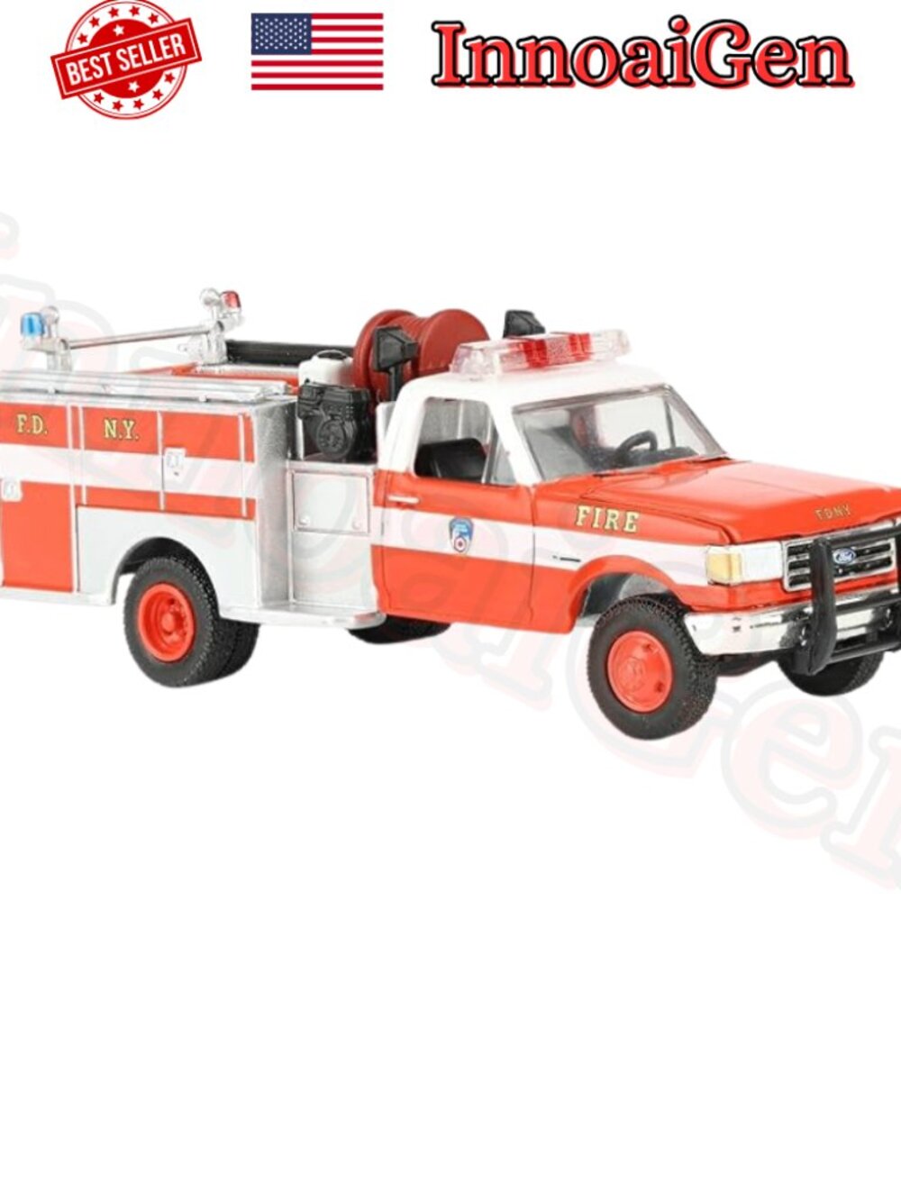 Greenlight 1987 Ford F-350 Mini Pumper Fire Truck FDNY 160th Anniversary NWB
